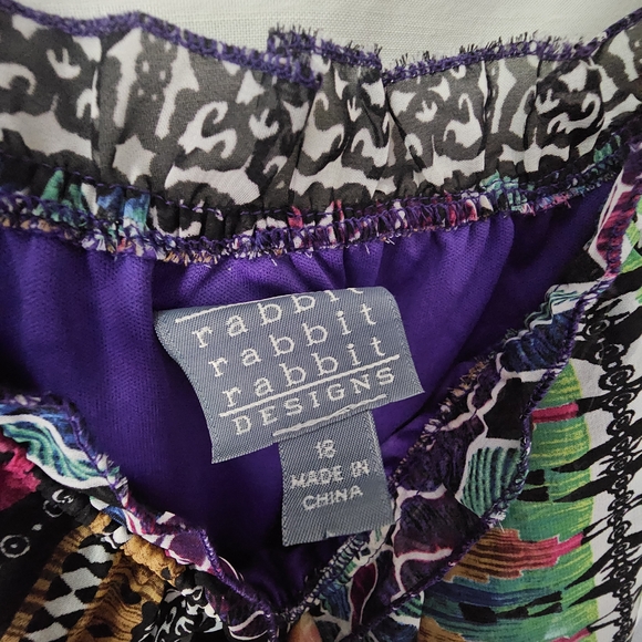 Rabbit Rabbit Rabbit Colorful Midi Dress - Picture 6 of 8